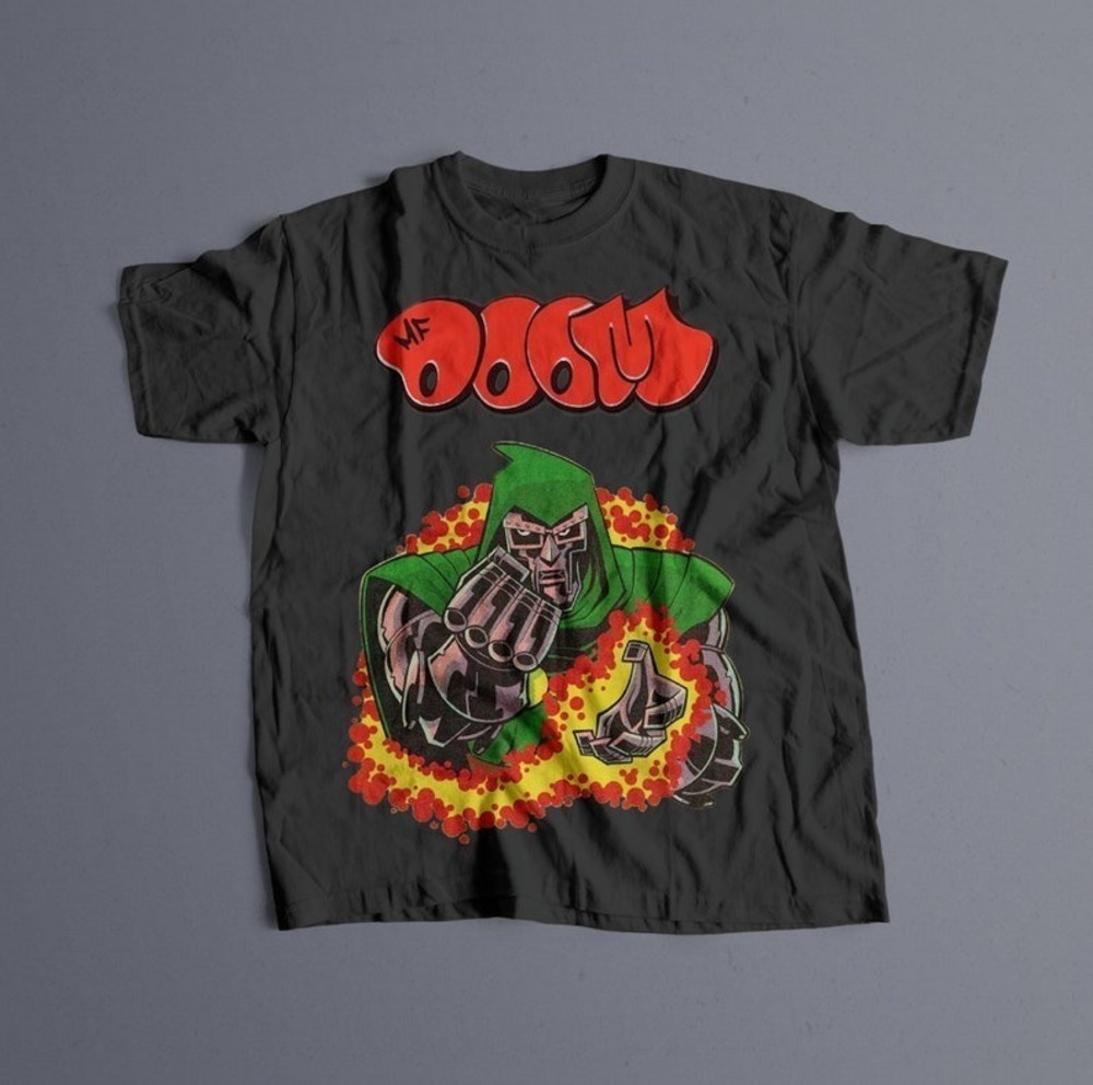 MF DOOM T-shirt Mf Doom Graphic Black Shirt